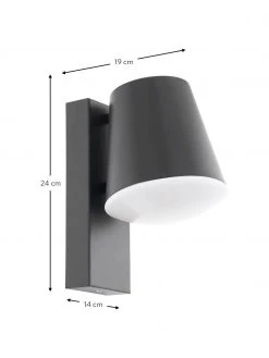 Applique murale d'extérieur Caldiero, larg. 14 x haut. 24 cmDisponibilité limitée -Jardin Soldes Boutique Applique murale dexterieur Caldiero 2