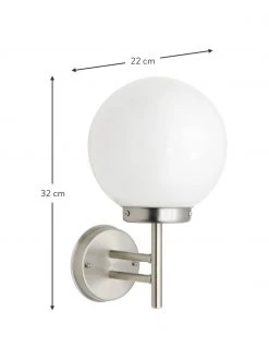 Applique murale d'extérieur LED Aalborg, larg. 22 x haut. 32 cm 8 Applique murale d'extérieur LED Aalborg, larg. 22 x haut. 32 cm -Jardin Soldes Boutique Applique murale dexterieur LED Aalborg 2