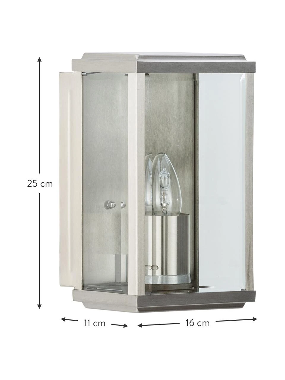 Searchlight Applique murale d'extérieur Wally, larg. 16 x haut. 25 cm 4 Searchlight Applique murale d'extérieur Wally, larg. 16 x haut. 25 cm – Image 2