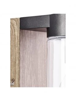 Applique murale d'extérieur aspect bois Cabar, larg. 10 x haut. 21 cm -Jardin Soldes Boutique Applique murale dexterieur aspect bois Cabar 5