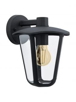 Applique murale d'extérieur noire Monreale, larg. 23 x haut. 28 cm