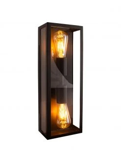 Applique murale d'extérieur style industriel Ayla, larg. 16 x haut. 44 cm -Jardin Soldes Boutique Applique murale dexterieur style industriel Ayla 3