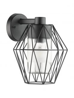 Applique murale d'extérieur style industriel Canove, larg. 23 x haut. 29 cm