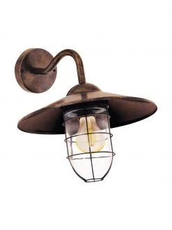 Applique murale d'extérieur vintage Melgoa, larg. 38 x haut. 25 cm