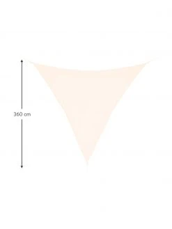 Bizzotto Auvent blanc Triangle, larg. 360 x long. 360 cm -Jardin Soldes Boutique Auvent blanc Triangle 2