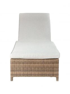 Bain de soleil brun clair Sun, larg. 198 x prof. 62 cm -Jardin Soldes Boutique Bain de soleil brun clair Sun 2