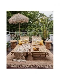 Lene Bjerre Bain de soleil en bambou Mandisa, larg. 200 x haut. 30 cm -Jardin Soldes Boutique Bain de soleil en bambou Mandisa 5