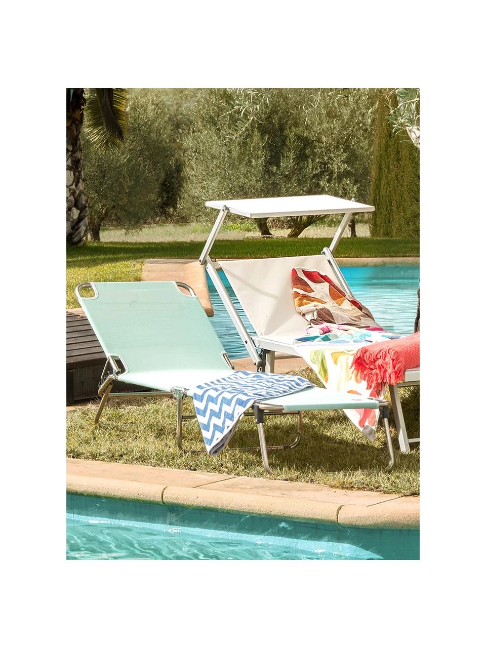 Jan Kurtz Bain de soleil sans accoudoirs Fiam Amigo, larg. 58 x long. 190 cm 4 Jan Kurtz Bain de soleil sans accoudoirs Fiam Amigo, larg. 58 x long. 190 cm – Image 2