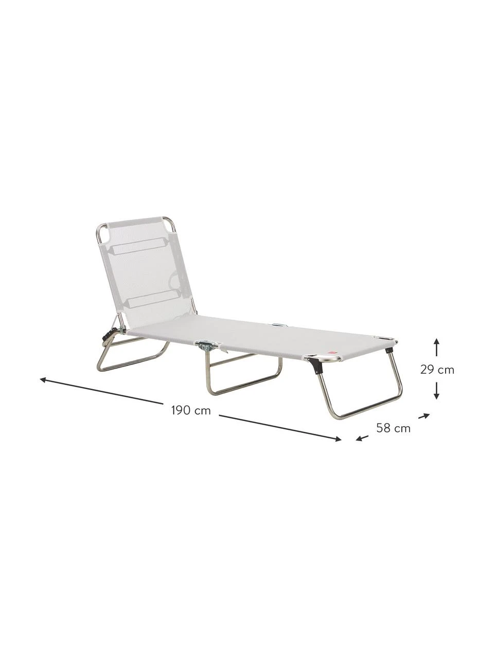 Jan Kurtz Bain de soleil sans accoudoirs Fiam Amigo, larg. 58 x long. 190 cm 4 Jan Kurtz Bain de soleil sans accoudoirs Fiam Amigo, larg. 58 x long. 190 cm – Image 2