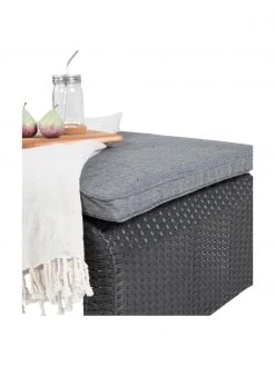 Bain de soleil tressé, enroulable London, larg. 197 x long. 60 cm -Jardin Soldes Boutique Bain de soleil tresse enroulable London 5