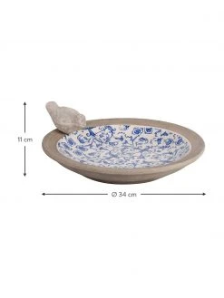 Bain d'oiseaux en céramique Cerino, Ø 34 x haut. 11 cm -Jardin Soldes Boutique Bain doiseaux en ceramique Cerino 2