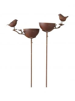 Bain pour oiseaux Loki, 2 élém., larg. 28 x haut. 117 cm