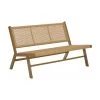 Westwing Collection Banc de jardin aspect bois Palina, larg. 121 x haut. 75 cm -Jardin Soldes Boutique Banc de jardin aspect bois Palina