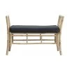 Lene Bjerre Banc de jardin bambou avec coussin d'assise Mandisa, larg. 99 x haut. 65 cm 1 Lene Bjerre Banc de jardin bambou avec coussin d'assise Mandisa, larg. 99 x haut. 65 cm -Jardin Soldes Boutique Banc de jardin bambou avec coussin dassise Mandisa 3