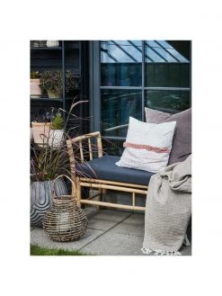 Lene Bjerre Banc de jardin bambou avec coussin d'assise Mandisa, larg. 165 x haut. 65 cm -Jardin Soldes Boutique Banc de jardin bambou avec coussin dassise Mandisa 9