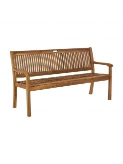 Bizzotto Banc de jardin bois Noemi, larg. 158 x haut. 88 cm