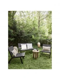 Westwing Collection Banc de jardin noir Palina, larg. 121 x haut. 75 cm 11 Westwing Collection Banc de jardin noir Palina, larg. 121 x haut. 75 cm -Jardin Soldes Boutique Banc de jardin noir Palina 3