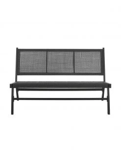 Westwing Collection Banc de jardin noir Palina, larg. 121 x haut. 75 cm 13 Westwing Collection Banc de jardin noir Palina, larg. 121 x haut. 75 cm -Jardin Soldes Boutique Banc de jardin noir Palina 5
