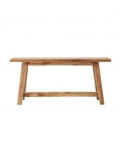 Westwing Collection Banc décoratif teck recyclé Lawas, larg. 100 x haut. 46 cm -Jardin Soldes Boutique Banc decoratif teck recycle Lawas 3