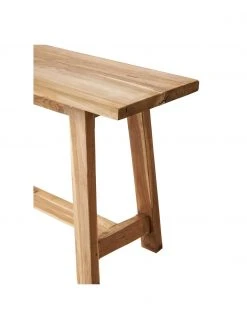 Westwing Collection Banc décoratif teck recyclé Lawas, larg. 100 x haut. 46 cm -Jardin Soldes Boutique Banc decoratif teck recycle Lawas 5