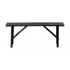 Lene Bjerre Banc en bambou noir Mandisa, larg. 120 x haut. 58 cm -Jardin Soldes Boutique Banc en bambou noir Mandisa