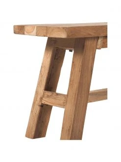 Westwing Collection Banc teck recycl&eacute; Lawas, larg. 180 x haut. 45 cm -Jardin Soldes Boutique Banc teck recycle Lawas 5