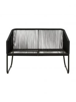 Westwing Collection Banquette de jardin en plastique tressé Moa, larg. 118 x prof. 64 cm -Jardin Soldes Boutique Banquette de jardin en plastique tresse Moa 3