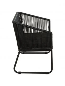 Westwing Collection Banquette de jardin en plastique tressé Moa, larg. 118 x prof. 64 cm -Jardin Soldes Boutique Banquette de jardin en plastique tresse Moa 4