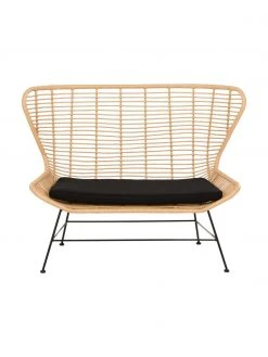 Westwing Collection Banquette en polyrotin Costa, larg. 137 x haut. 105 cm -Jardin Soldes Boutique Banquette en polyrotin Costa 15