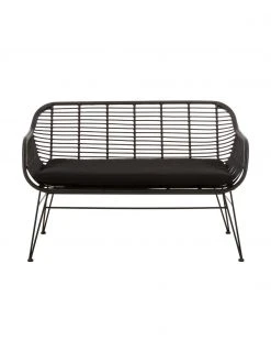 Westwing Collection Banquette en polyrotin Costa, larg. 126 x haut. 81 cm -Jardin Soldes Boutique Banquette en polyrotin Costa 8