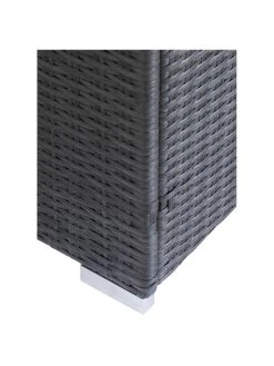 Boîte de rangement noire pour coussins Lora, larg. 154 x haut. 93 cm -Jardin Soldes Boutique Boite de rangement noire pour coussins Lora 4