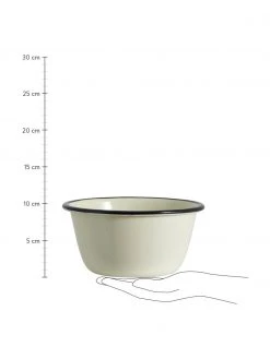 Nordal Bol à céréales émaillé avec bord peint à la main Ginger, 2 pièces, Ø 16 x haut. 8 cm -Jardin Soldes Boutique Bol a cereales emaille avec bord peint a la main Ginger 2 pieces 2