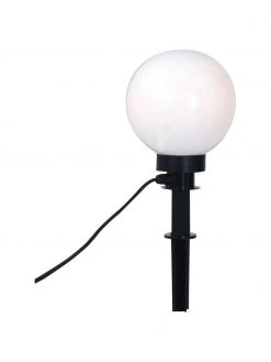 Borne d'éclairage avec prise secteur Ball, Ø 20 x haut. 64 cm