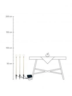 Borne lumineuse solaire Bruna, Ø 8 x haut. 80 cm -Jardin Soldes Boutique Borne lumineuse solaire Bruna 1