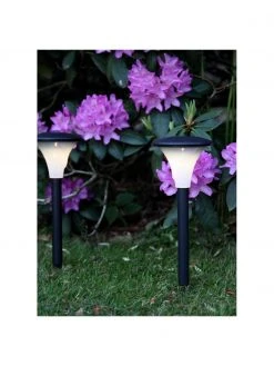 Borne lumineuse solaire Pathlights, 3 pièces, Ø 11 x haut. 26 cm -Jardin Soldes Boutique Borne lumineuse solaire Pathlights 3 pieces 4