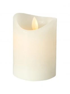 Bougie à LED Bino, Ø 8 x haut. 10 cm