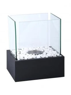 Braséro au bioéthanol Damin, larg. 25 x haut. 28 cm