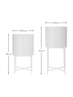 Westwing Collection Cache-pot en métal sur pied Mina, 2 élém., Lot de différentes tailles -Jardin Soldes Boutique Cache pot en metal sur pied Mina 2 elem 2