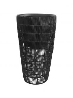 Westwing Collection Cache-pot en rotin noir Lucian, 3 élém., Lot de différentes tailles -Jardin Soldes Boutique Cache pot en rotin noir Lucian 3 elem 2