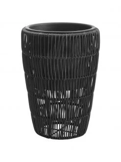 Westwing Collection Cache-pot en rotin noir Lucian, 3 élém., Lot de différentes tailles -Jardin Soldes Boutique Cache pot en rotin noir Lucian 3 elem 4