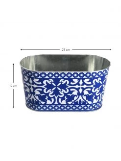 Cache-pot ethno Barcelona, larg. 23 x haut. 12 cm -Jardin Soldes Boutique Cache pot ethno Barcelona 2
