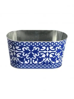 Cache-pot ethno Barcelona, larg. 23 x haut. 12 cm