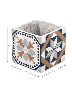 Cache-pot ethno Portugal, larg. 11 x haut. 11 cm -Jardin Soldes Boutique Cache pot ethno Portugal 2