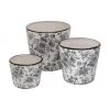 Cache-pot fait main Anny, 3 élém., Lot de différentes taillesDisponibilité limitée -Jardin Soldes Boutique Cache pot fait main Anny 3 elem