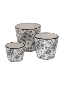 Cache-pot fait main Anny, 3 élém., Lot de différentes taillesDisponibilité limitée