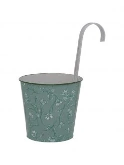 Cache-pot métal avec motif floral Silka, 2 élém., Ø 13 x haut. 24 cm -Jardin Soldes Boutique Cache pot metal avec motif floral Silka 2 elem 3