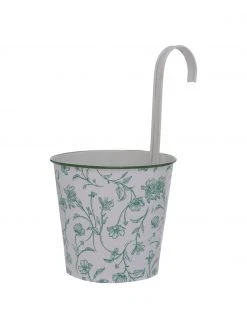 Cache-pot métal avec motif floral Silka, 2 élém., Ø 13 x haut. 24 cm -Jardin Soldes Boutique Cache pot metal avec motif floral Silka 2 elem 4