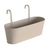 Cache-pot métal beige Tamina, larg. 43 x haut. 24 cm -Jardin Soldes Boutique Cache pot metal beige Tamina