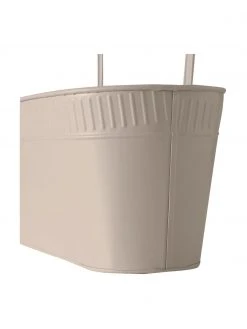 Cache-pot métal beige Tamina, larg. 43 x haut. 24 cm -Jardin Soldes Boutique Cache pot metal beige Tamina 5