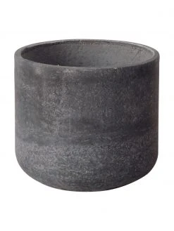 Cache-pot peint à la main gris foncé Cemento, 4 élém., Lot de différentes tailles -Jardin Soldes Boutique Cache pot peint a la main gris fonce Cemento 4 elem 3